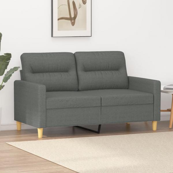 ARDEBO.de - 2-Sitzer-Sofa Dunkelgrau 120 cm Stoff