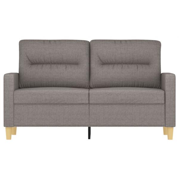 2-Sitzer-Sofa Taupe 120 cm Stoff