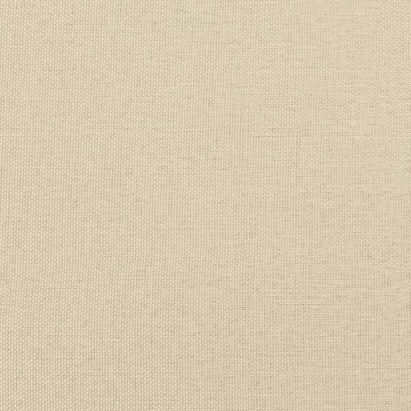 3-tlg. Sofagarnitur mit Kissen Creme Stoff