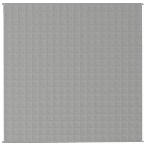 Gewichtsdecke Grau 200x200 cm 9 kg Stoff