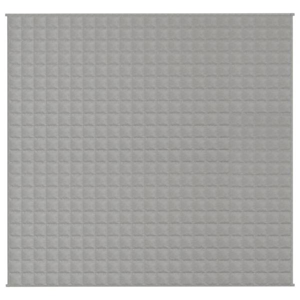 Gewichtsdecke Grau 220x235 cm 11 kg Stoff