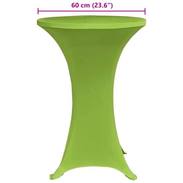 Stretch-Tischhussen 4 Stk. 60 cm Grün