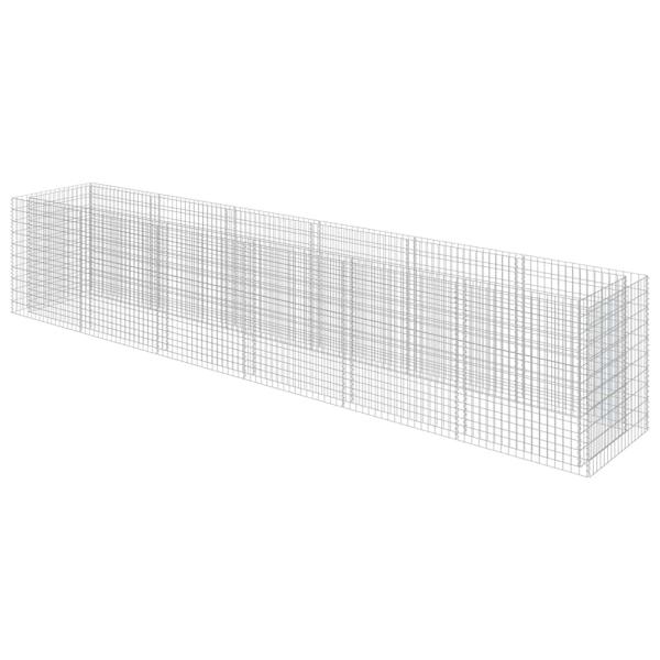 Gabionen-Hochbeet Verzinkter Stahl 540×90×100 cm