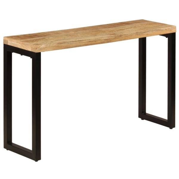 Konsolentisch 120x35x76 cm Stahl und Massivholz Mango