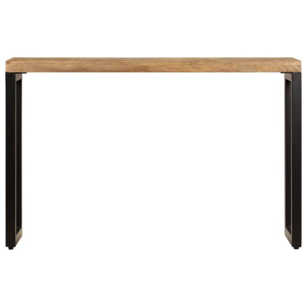 Konsolentisch 120x35x76 cm Stahl und Massivholz Mango