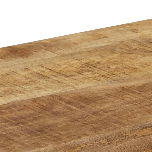 Konsolentisch 120x35x76 cm Stahl und Massivholz Mango