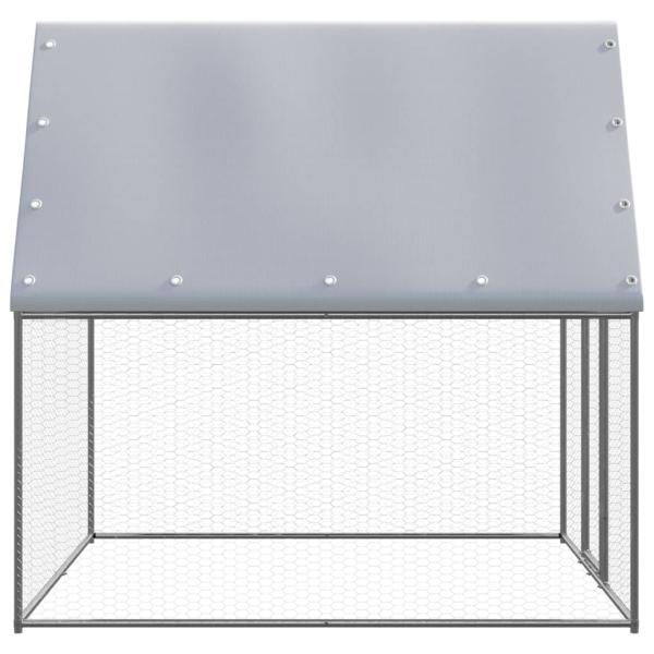 Outdoor-Hühnerkäfig 2x2x2 m Verzinkter Stahl 