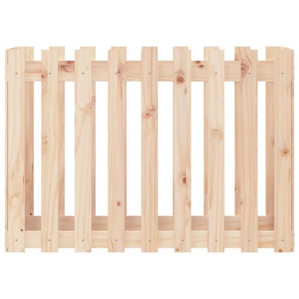 Hochbeet Lattenzaun-Design 100x50x70 cm Massivholz Kiefer