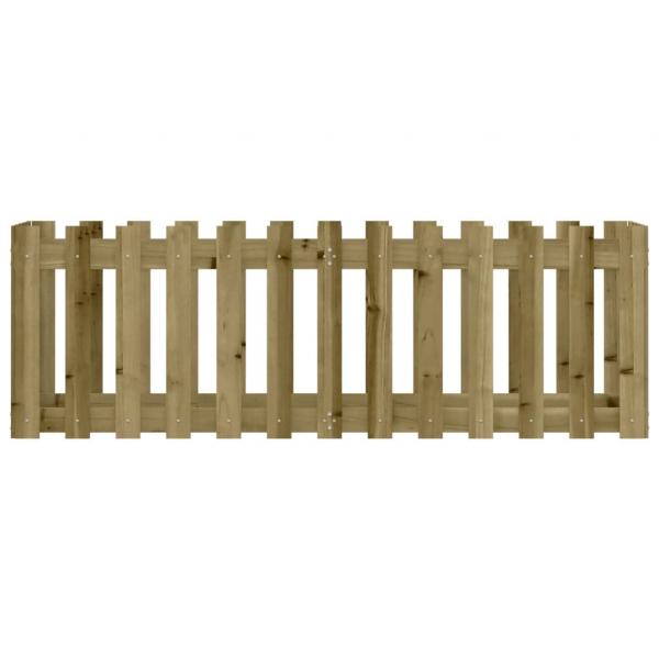 Hochbeet Lattenzaun-Design 150x50x50 cm Kiefernholz Imprägniert
