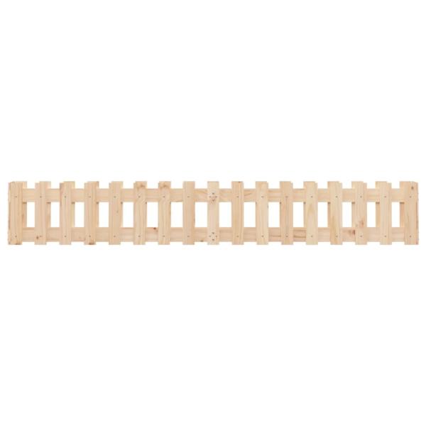 Hochbeet Lattenzaun-Design 200x30x30 cm Massivholz Kiefer