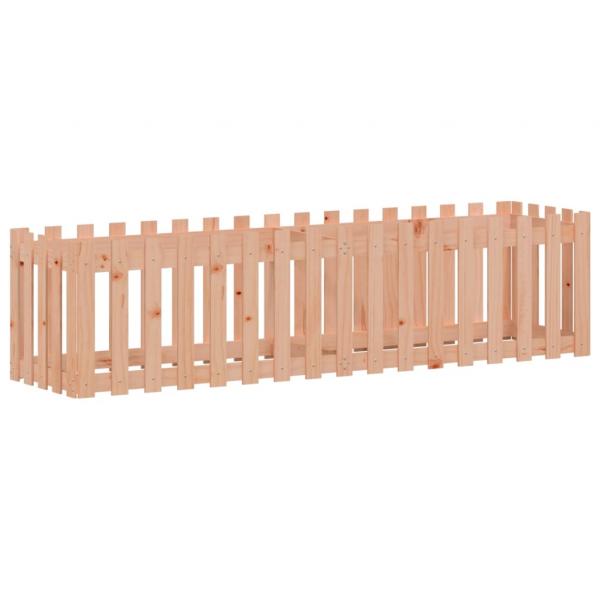 Hochbeet Lattenzaun-Design 200x50x50 cm Massivholz Douglasie