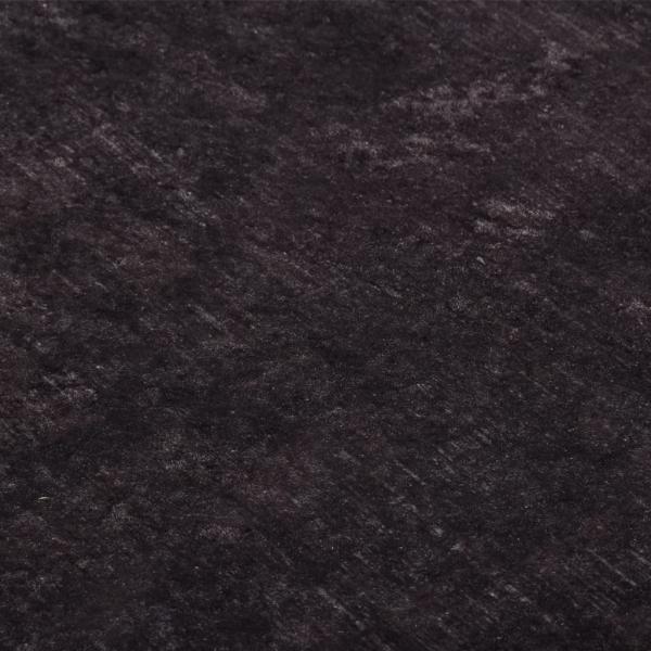 Teppich Waschbar Schwarz und Gold 120x170 cm Rutschfest