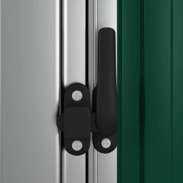 Geräteschuppen Grün 118,5x97x209,5 cm Verzinkter Stahl