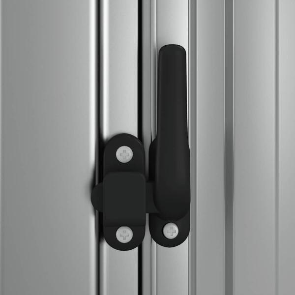 Geräteschuppen Grau 118,5x97x209,5 cm Verzinkter Stahl