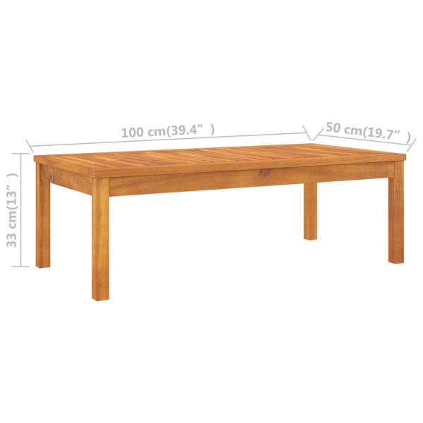 5-tlg. Garten-Lounge-Set mit Auflagen Massivholz Akazie