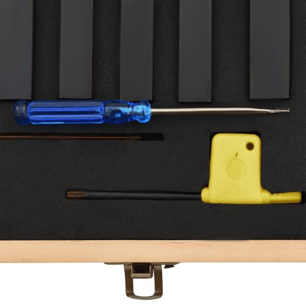 12-tlg. Drehmeißel-Set mit Wendeplatten 12x12 mm 80 mm