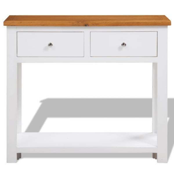 Konsolentisch 83x30x73 cm Massivholz Eiche