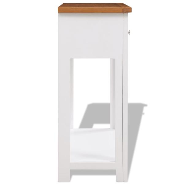 Konsolentisch 83x30x73 cm Massivholz Eiche