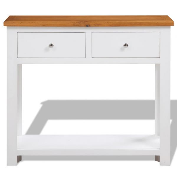 Konsolentisch 83x30x73 cm Massivholz Eiche