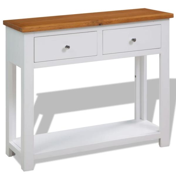Konsolentisch 83x30x73 cm Massivholz Eiche