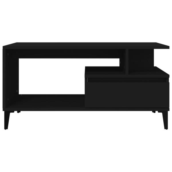 ARDEBO.de - Couchtisch Schwarz 90x49x45 cm Holzwerkstoff