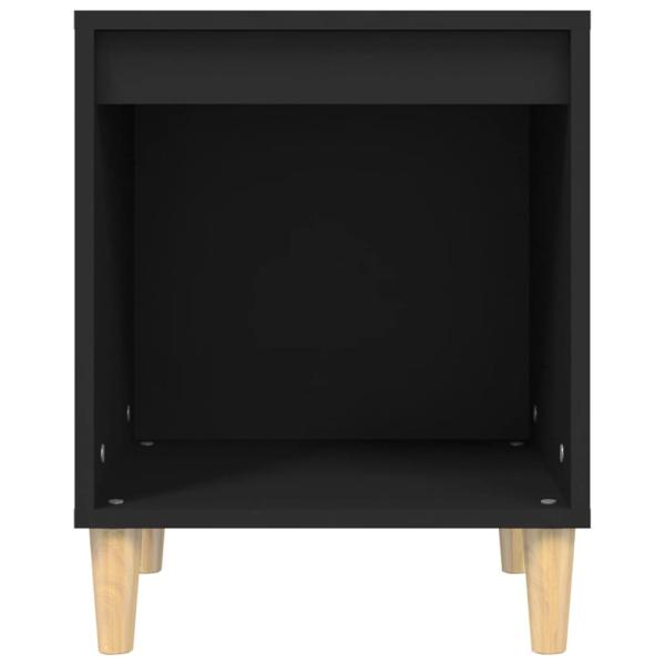 Nachttische 2 Stk. Schwarz 40x35x50 cm