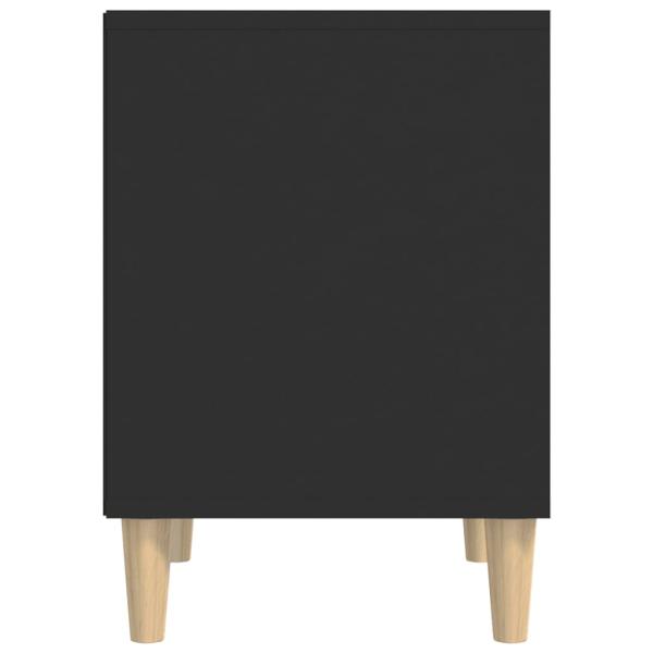 Nachttische 2 Stk. Schwarz 40x35x50 cm