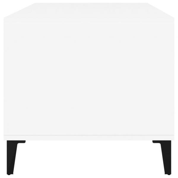 Couchtisch Weiß 90x49x45 cm Holzwerkstoff