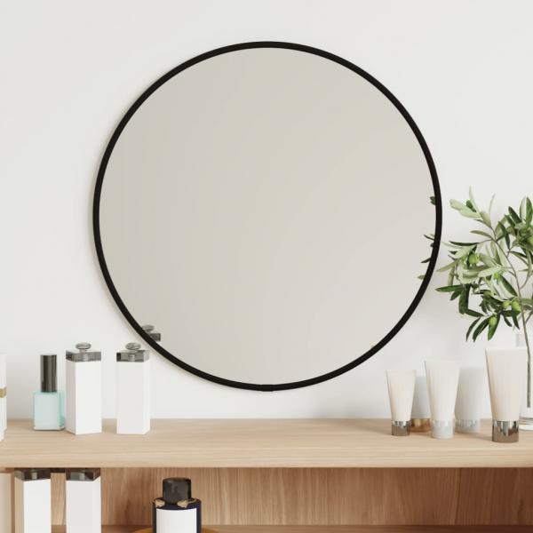 ARDEBO.de - Wandspiegel Schwarz Ø 40 cm Rund