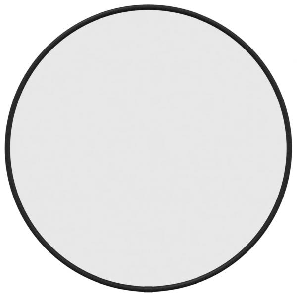 Wandspiegel Schwarz Ø 40 cm Rund
