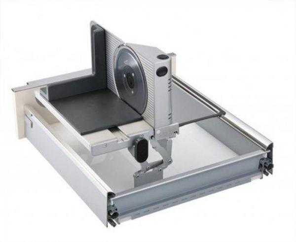 ARDEBO.de Ritter AES72SR Allesschneider, zum Einbau in Schubkästen ab 45 cm, für RECHTSHÄNDER, 65W