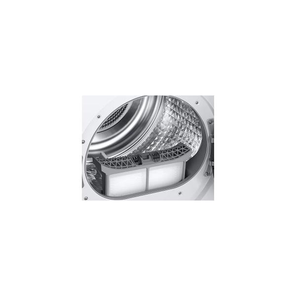 Samsung DV80T7220BT/S2 8kg A+++ Wärmepumpentrockner, 60cm breit, Knitterschutz, SuperSpeed Trocknen, Hygiene+, LED-Trommelinnenbeleuchtung, AirWash, weiß