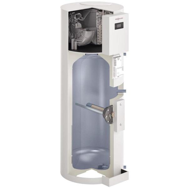 Viessmann Vitocal 060-A Typ T0E-ze Warmwasser-Wärmepumpe mit Elektro-Heizeinsatz, Umluft 254 Liter (Z021985)