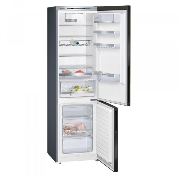 Siemens KG39E8XBA iQ500 Stand Kühl-Gefrierkombination, 60cm breit, 201cm hoch, 343 L, lowFrost, hyperFresh, blackSteel