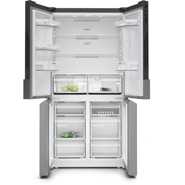 Siemens KF96NVPEA iQ300 Stand Kühl-Gefrierkombination, French-Door, 91 cm breit, noFrost, superCooling, inox