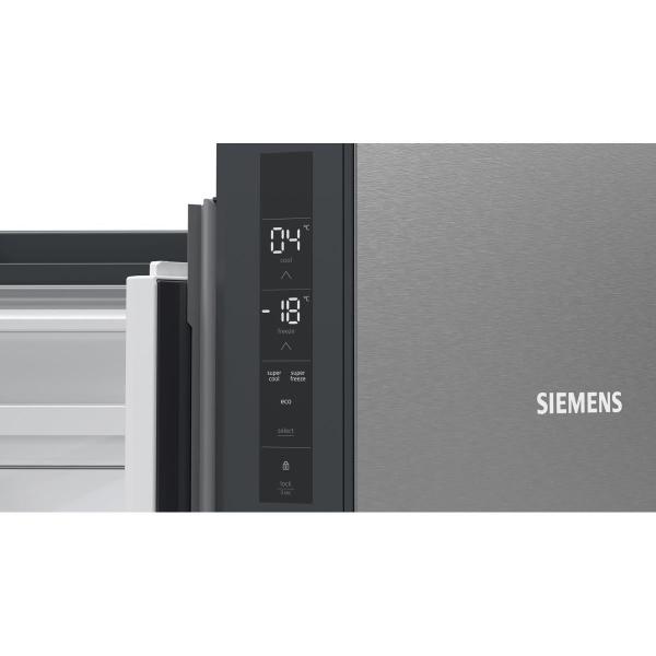 Siemens KF96NVPEA iQ300 Stand Kühl-Gefrierkombination, French-Door, 91 cm breit, noFrost, superCooling, inox