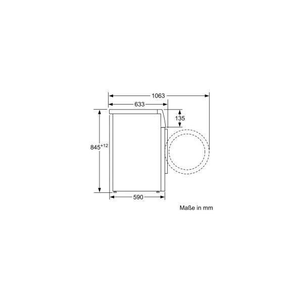 Siemens WM14N225 iQ300, 8kg Frontlader Waschmaschine, 60cm breit, 1400 U/min, waterPerfect Plus, iQdrive, Kindersicherung, weiß