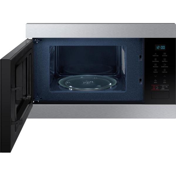 Samsung MS22M8074AT/EG Einbau-Mikrowelle, 22 L, 850 W, Nischenhöhe: 38 cm, Warmhaltefunktion, edelstahl