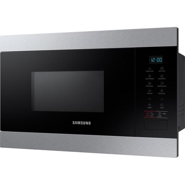 Samsung MS22M8074AT/EG Einbau-Mikrowelle, 22 L, 850 W, Nischenhöhe: 38 cm, Warmhaltefunktion, edelstahl