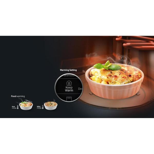 Samsung MS22M8074AT/EG Einbau-Mikrowelle, 22 L, 850 W, Nischenhöhe: 38 cm, Warmhaltefunktion, edelstahl