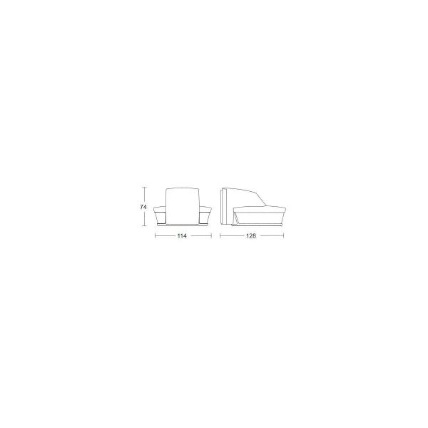 Steinel sensIQ S Infrarot-Bewegungsmelder, KNX, Aufputz, anthrazit (059583)