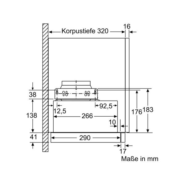 Siemens LI64LB531 EEK: A iQ300 Flachschirmhaube, 60 cm breit, LED, Intensivstufe, silbermetallic