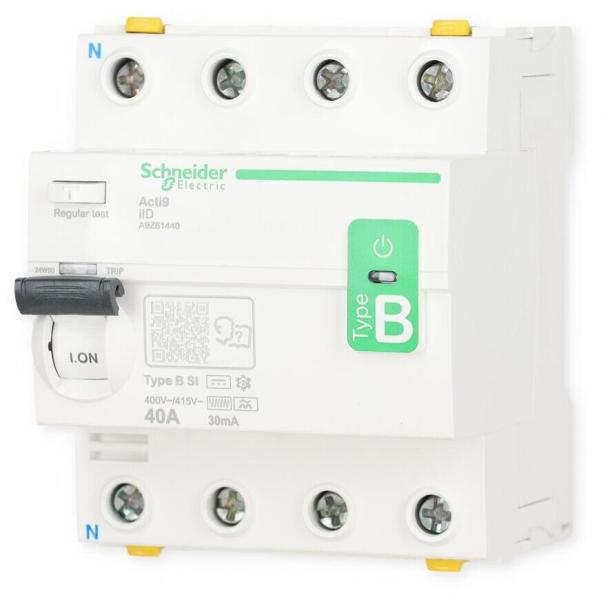 Schneider Electric A9Z61440 FI-SCHALTER IID 4P 40A 30MA, Typ B