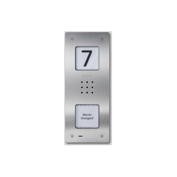 ARDEBO.de Siedle CAU 850-1-0 E Audio-Türstation Siedle Compact Unterputz, 1 Familienhaus, Edelstahl (210009117-00)