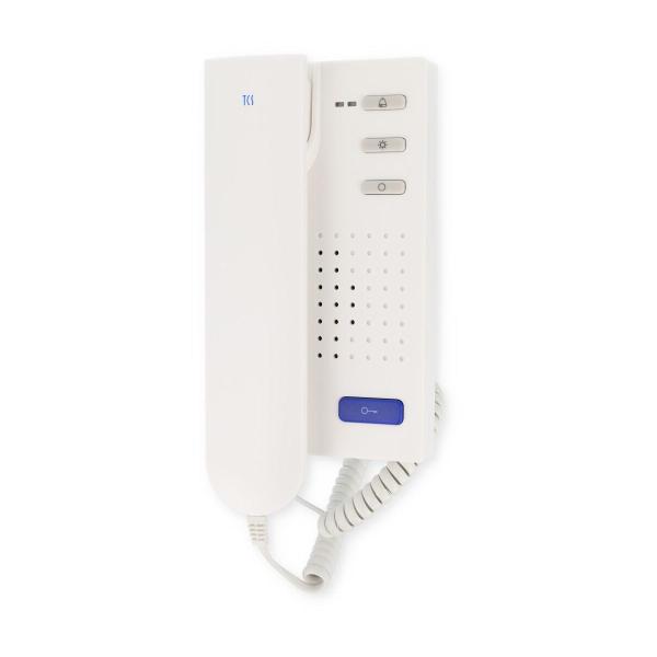 ARDEBO.de TCS ISH3030-0140 Audio-Innenstation mit Freisprecher, 1 Klingeltaste, Türöffnerautomatik, weiß