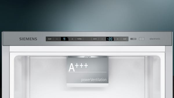 Siemens KG36EALCA IQ500 Stand Kühl-Gefrierkombination, 60 cm breit, 308 L, LowFrost, coolEfficiency, hyperFresh, BigBox, Edelstahloptik