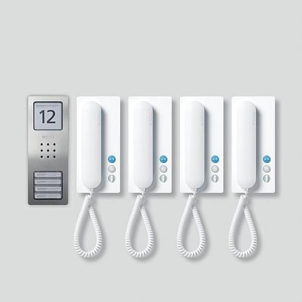ARDEBO.de Siedle CA 812-4 E/W Audio-Set Compact, 4 Ruftasten, edelstahl gebürstet (210008741-00)