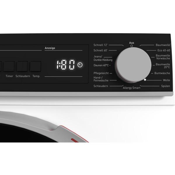 Sharp ES-NFB814CWA-DE 8 kg Waschmaschine, 1400U/Min, 60cm breit, DoubleJet, AquaStop, Dampf, weiß