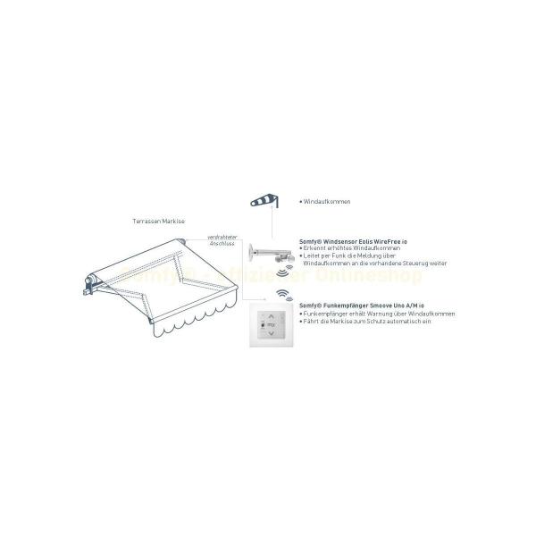 Somfy Eolis WireFree io Funk-Windsensor (1816084)