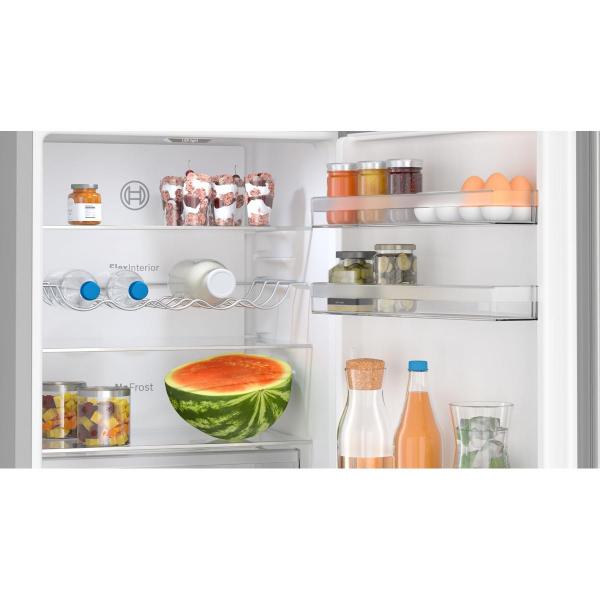 Bosch KGN392LBF Serie 4 Stand Kühl-Gefrierkombination, 60cm breit, 321l, VitaFresh XXL, Edelstahl-Optik